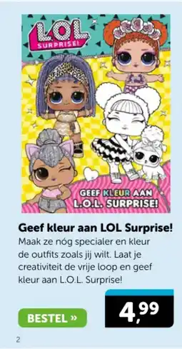 Boekenvoordeel Geef kleur aan LOL surprise aanbieding