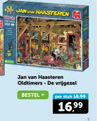 Boekenvoordeel Jan van haasteren oldtimers  de vrijgezel aanbieding