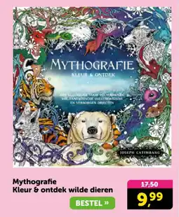 Boekenvoordeel Mythografie kleur & ontdek wilde dieren aanbieding