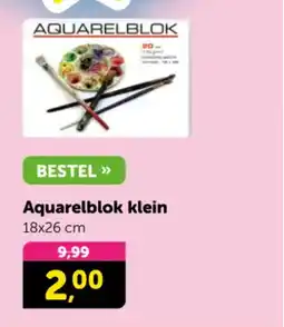 Boekenvoordeel Aquarelblok groot aanbieding