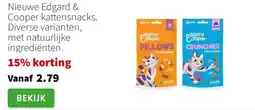 Intratuin Nieuwe edgard & cooper kattensnacks aanbieding