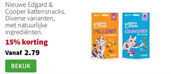 Intratuin Nieuwe edgard & cooper kattensnacks aanbieding