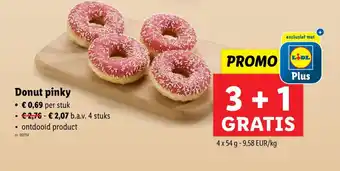 Lidl Donut pinky aanbieding