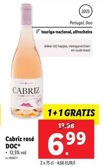 Lidl Cabriz rosé DOC aanbieding