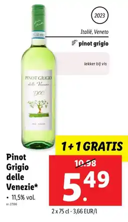 Lidl Pinot Grigio delle Venezie aanbieding