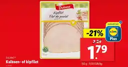 Lidl Dulano kalkoen of kipfilet aanbieding