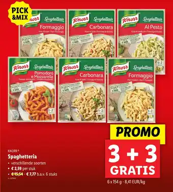 Lidl Knorr spaghetteria aanbieding