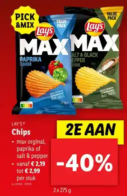 Lidl Lay's chips aanbieding