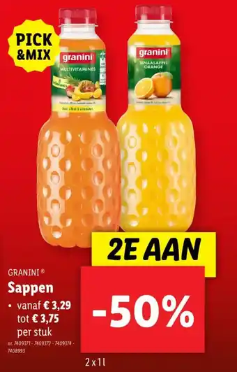 Lidl Granini sappen aanbieding