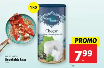 Lidl 1001 delights gepekelde kaas aanbieding