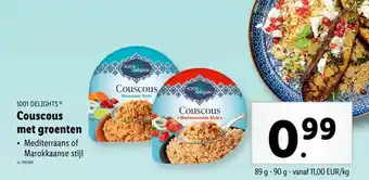 Lidl 1001 delight couscous met groenten aanbieding