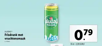 Lidl Uludag frisdrank met vruchtensmaak aanbieding