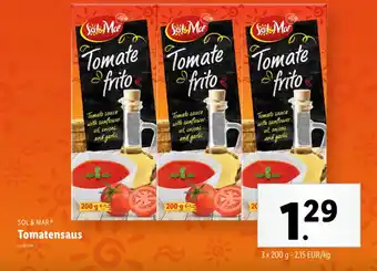 Lidl Sol & mar tomatensaus aanbieding