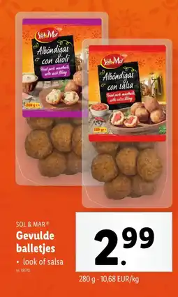 Lidl Sol & mar gevulde balletjes aanbieding