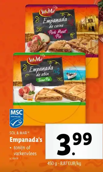 Lidl Sol & mar empanada's aanbieding