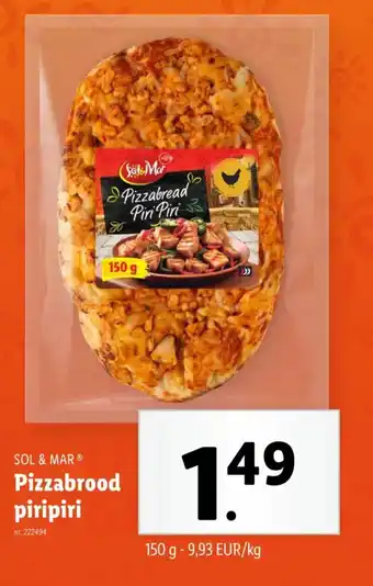 Lidl Sol & mar pizzabrood piripiri aanbieding