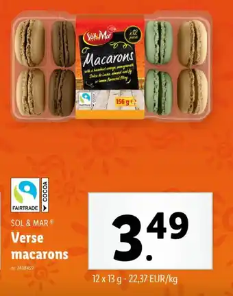 Lidl Sol & mar verse macarons aanbieding