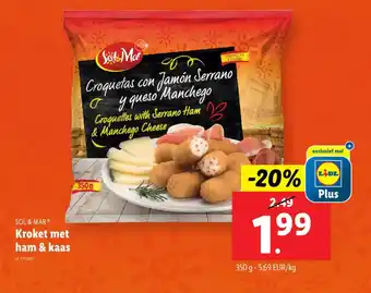 Lidl Sol & mar kroket met ham & kaas aanbieding