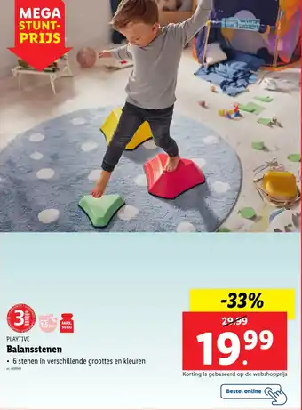 Lidl Playtive balansstenen aanbieding