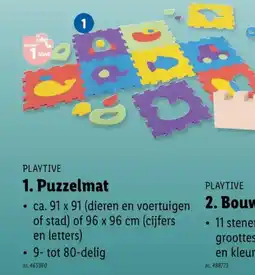 Lidl Playtive puzzelmat aanbieding