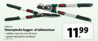 Lidl Parkside telescopische heggen of takkenschaar aanbieding