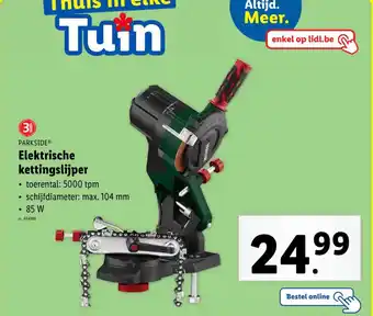 Lidl Parkside elektrische kettingslijper aanbieding