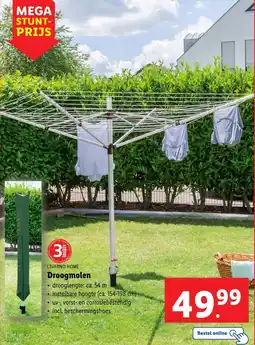 Lidl Livarno home droogmolen aanbieding