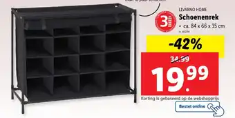 Lidl Livarno home schoenenrek aanbieding