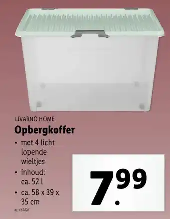 Lidl Livarno home opbergkoffer aanbieding