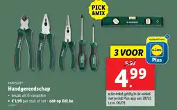 Lidl Parkside handgereedschap aanbieding