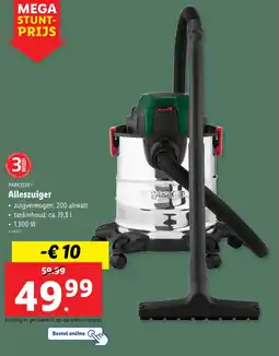 Lidl Parkside alleszuiger aanbieding