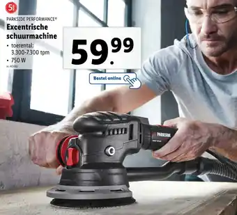 Lidl Parkside performance excentrische schuurmachine aanbieding