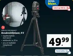 Lidl Parkside performance accukruislijnlaser 4 V aanbieding