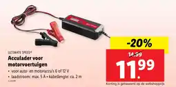 Lidl Ultimate speed acculader voor motorvoertuigen aanbieding