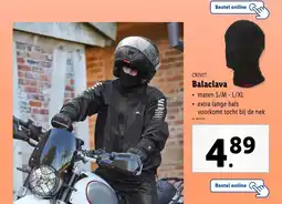 Lidl Crivit balaclava aanbieding