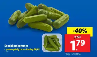 Lidl Snackkomkommer aanbieding