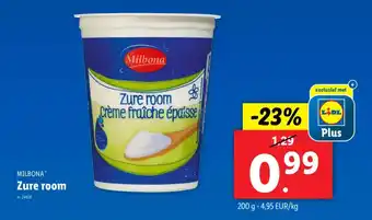 Lidl Milbona zure room aanbieding