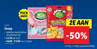 Lidl Lutti snoep aanbieding