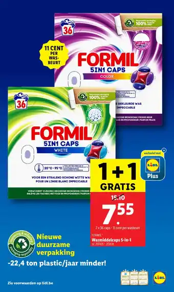 Lidl Formil wasmiddelcaps 5-in-1 aanbieding