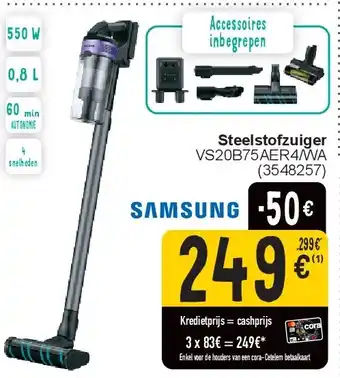 Cora Steelstofzuiger aanbieding