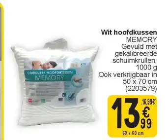 Cora Wit hoofdkussen aanbieding