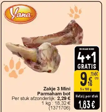 Cora Zakje 3 Mini Parmaham bot aanbieding