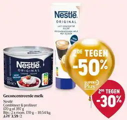 Delhaize Nestle Geconcentreerde melk aanbieding