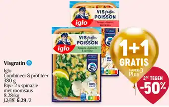 Delhaize Iglo visgratin aanbieding