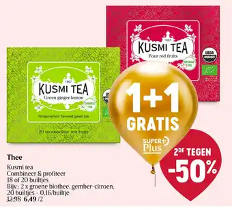 Delhaize Kusmi tea thee aanbieding