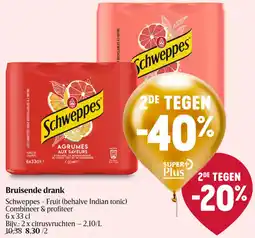 Delhaize Schweppes Bruisende drank aanbieding