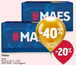 Delhaize Maes pilsbier aanbieding