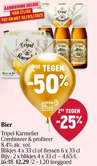 Delhaize Tripel Karmeliet bier aanbieding