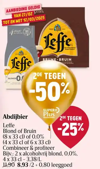 Delhaize Leffe Abdijbier aanbieding