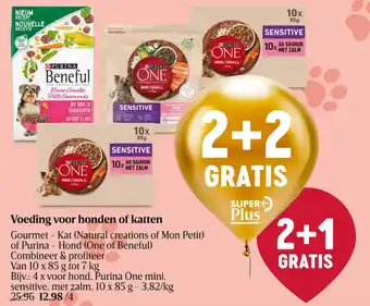 Delhaize Voeding voor honden of katten aanbieding